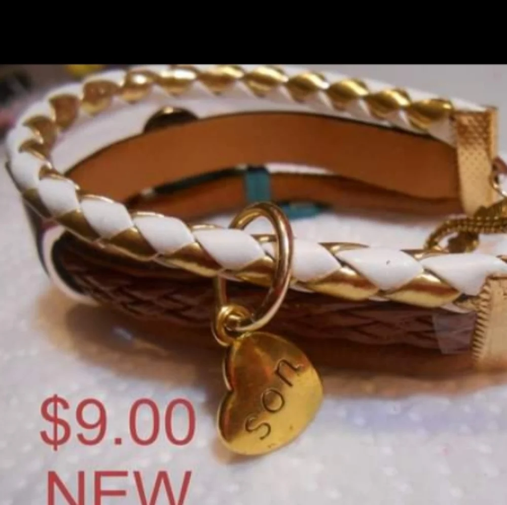 SON Theme Multi-strand Leather bracelet
